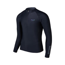 Load image into Gallery viewer, Barrel Mens Abyssal Half ZipUp Rashguard-BLACK - Rashguards | BARREL HK