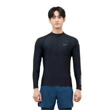 Load image into Gallery viewer, Barrel Mens Abyssal Half ZipUp Rashguard-BLACK - Rashguards | BARREL HK