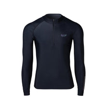 Load image into Gallery viewer, Barrel Mens Abyssal Half ZipUp Rashguard-BLACK - Black / S - Rashguards | BARREL HK