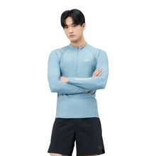 Load image into Gallery viewer, Barrel Mens Abyssal Half ZipUp Rashguard-BLUE - Rashguards | BARREL HK