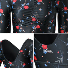 Load image into Gallery viewer, Barrel Womens Bonny Crop Rashguard-NIGHT FLOWER - Rashguards | BARREL HK