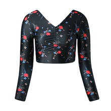 Load image into Gallery viewer, Barrel Womens Bonny Crop Rashguard-NIGHT FLOWER - S / Night Flower - Rashguards | BARREL HK