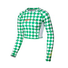 Load image into Gallery viewer, Barrel Womens Move Crop Rashguard-GREEN - Rashguards | BARREL HK
