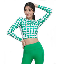 Load image into Gallery viewer, Barrel Womens Move Crop Rashguard-GREEN - Rashguards | BARREL HK
