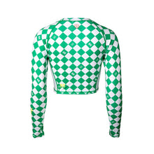 Load image into Gallery viewer, Barrel Womens Move Crop Rashguard-GREEN - Rashguards | BARREL HK