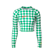 Load image into Gallery viewer, Barrel Womens Move Crop Rashguard-GREEN - Green / XS - Rashguards | BARREL HK
