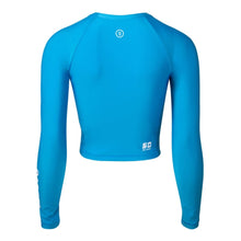 Load image into Gallery viewer, Barrel Womens Ocean Crop ZipUp Rashguard-BLUE - Rashguards | BARREL HK