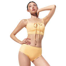 Load image into Gallery viewer, Barre Women Ribbon Strap Bikini-YELLOW