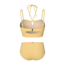Load image into Gallery viewer, Barre Women Ribbon Strap Bikini-YELLOW
