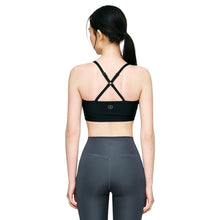 Load image into Gallery viewer, Barre Women Zip-Up Bra Top-BLACK