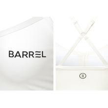 Load image into Gallery viewer, Barre Women Zip-Up Bra Top-WHITE