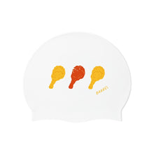 Load image into Gallery viewer, Barrel 🍗 Fried Chicken Silicone Swim Cap [Special Edition] -WHITE
