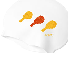 Load image into Gallery viewer, Barrel 🍗 Fried Chicken Silicone Swim Cap [Special Edition] -WHITE