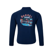 Load image into Gallery viewer, Barrel Kids Essential AW Zip-Up Rashguard-NAVY