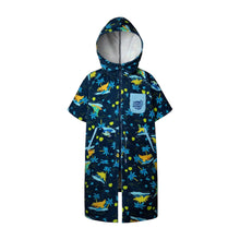 Load image into Gallery viewer, Barrel Kids Wonderland ZipUp Poncho Towel-NAVY