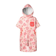 Load image into Gallery viewer, Barrel Kids Wonderland ZipUp Poncho Towel-PINK