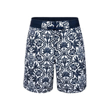 Load image into Gallery viewer, Barrel Men NYBG Botanical Water Shorts-NAVY