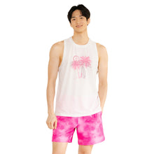 Load image into Gallery viewer, Barrel Men Tropical Loose Fit Tank-WHITE