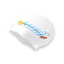 Load image into Gallery viewer, Barrel Surf Logo Silicone Swim Cap-WHITE