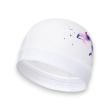 Load image into Gallery viewer, Barrel Wave Dolphine Mesh Swim Cap-WHITE
