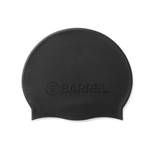 Load image into Gallery viewer, Barrel Basic Embossing Silicone Swim Cap - BLACK - Barrel / Black / ON - Swim Caps | BARREL HK