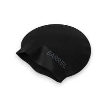 Load image into Gallery viewer, Barrel Basic Embossing Silicone Swim Cap-BLACK - Barrel / Black / ON - Swim Caps | BARREL HK