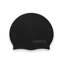 Load image into Gallery viewer, Barrel Basic Embossing Silicone Swim Cap-BLACK - Barrel / Black / ON - Swim Caps | BARREL HK