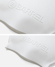 Load image into Gallery viewer, Barrel Basic Embossing Silicone Swim Cap - WHITE - Barrel / White / ON - Swim Caps | BARREL HK
