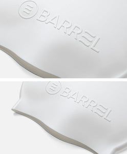 Barrel Basic Embossing Silicone Swim Cap - WHITE - Barrel / White / ON - Swim Caps | BARREL HK