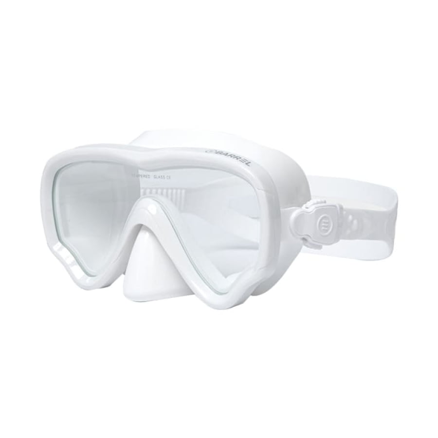 Snorkel Masks: Barrel Basic Snorkel Mask-WHITE - Barrel / White / OSFA / Accessories, BARREL, BARREL HK, BRIV24HKOPT03, Diving