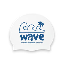 Load image into Gallery viewer, Barrel Big Wave Silicone Swim Cap-WHITE - Barrel / White / ON - Swim Caps | BARREL HK