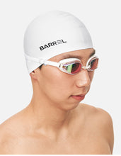 Load image into Gallery viewer, Barrel Comfort Racer Mirror Swim Goggles-WHITE - Barrel / White / OSFA - Swim Goggles | BARREL HK