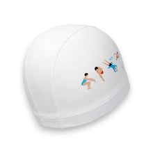 Load image into Gallery viewer, Barrel Dive Motion Silitex Swim Cap-WHITE - Barrel / White / ON - Swim Caps | BARREL HK