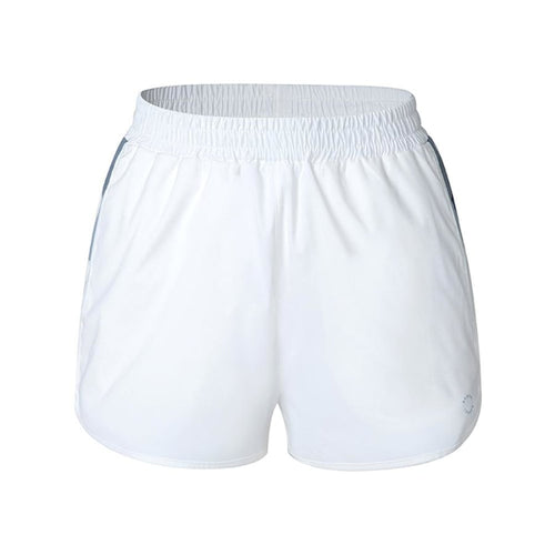 Barrel Fit Womens Linen Woven Shorts-WHITE - WHITE / S - Fitness Shorts | BARREL HK
