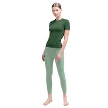 Load image into Gallery viewer, Barrel Fit Womens Plain 8.5 Leggings-GREEN - Leggings | BARREL HK