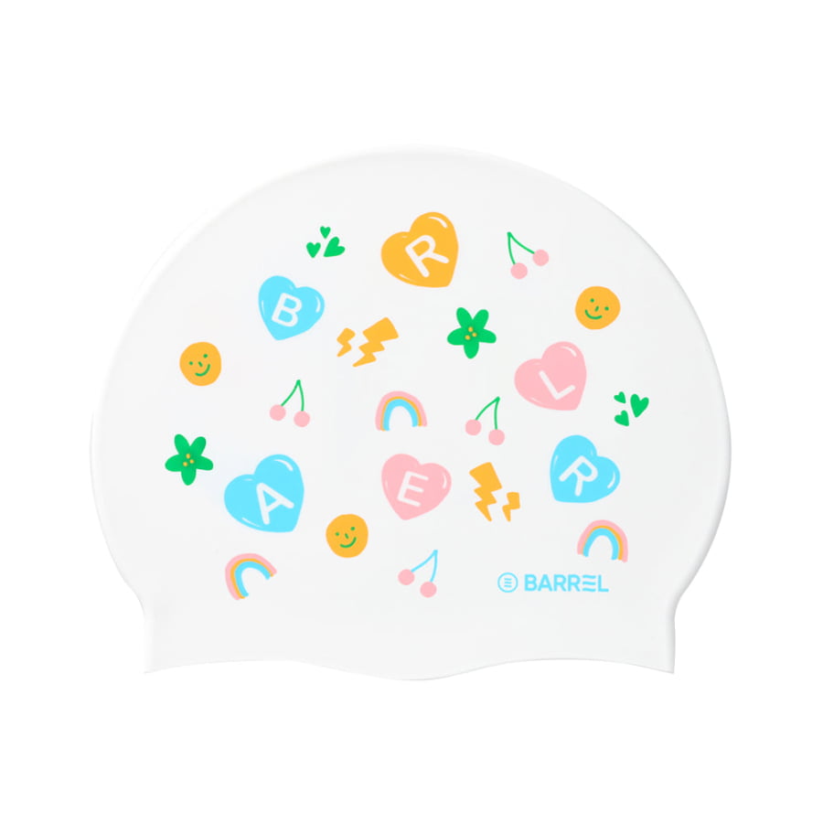 Barrel Girlish Silicone Swim Cap-WHITE – Barrel Hong Kong