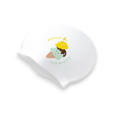 Load image into Gallery viewer, Barrel Icecream Silicone Swim Cap-WHITE - Barrel / White / ON - Swim Caps | BARREL HK