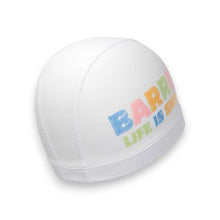 Load image into Gallery viewer, Barrel Kids Crayon Logo Silitex Swim Cap-WHITE - Barrel / White / ON - Swim Caps | BARREL HK
