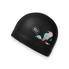 Load image into Gallery viewer, Barrel Kids Double Scoop Silicone Swim Cap-BLACK - Barrel / Black / ON - Swim Caps | BARREL HK