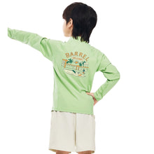 Load image into Gallery viewer, Barrel Kids Essential AW Zip-Up Rashguard-GREEN - Rashguards | BARREL HK