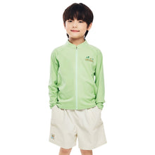 Load image into Gallery viewer, Barrel Kids Essential AW Zip-Up Rashguard-GREEN - Rashguards | BARREL HK