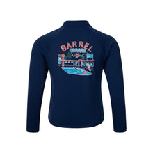 Load image into Gallery viewer, Barrel Kids Essential AW Zip-Up Rashguard-NAVY - Rashguards | BARREL HK