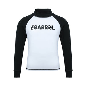 Barrel Kids Essential Rash Guard-WHITE - Barrel / White / 130 - Rashguards | BARREL HK