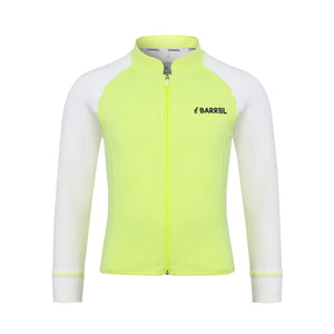 Barrel Kids Essential Zip Up Rash Guard-NEON - Barrel / Neon / 110 - Rashguards | BARREL HK