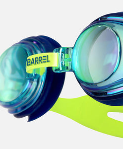 Barrel Kids Mirror Swim Goggles-BLUE/NEON YELLOW - Barrel / Blue/Neon / ON - Swim Goggles | BARREL HK