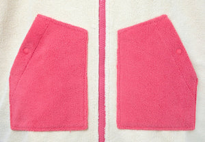 Barrel Kids Raglan Zip - Up Poncho Towel - PINK - Poncho Towels | BARREL HK
