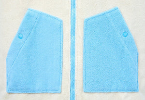 Barrel Kids Raglan Zip - Up Poncho Towel - SKYBLUE - Poncho Towels | BARREL HK