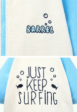 Load image into Gallery viewer, Barrel Kids Raglan Zip - Up Poncho Towel - SKYBLUE - Poncho Towels | BARREL HK