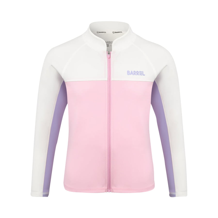 Barrel Kids Romantic Motion Zip-Up Rashguard-PINK - Barrel / Pink / 120 - Rashguards | BARREL HK