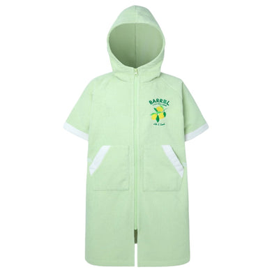 Barrel Kids Solid Zipup Poncho Towel-GREEN - Poncho Towels | BARREL HK